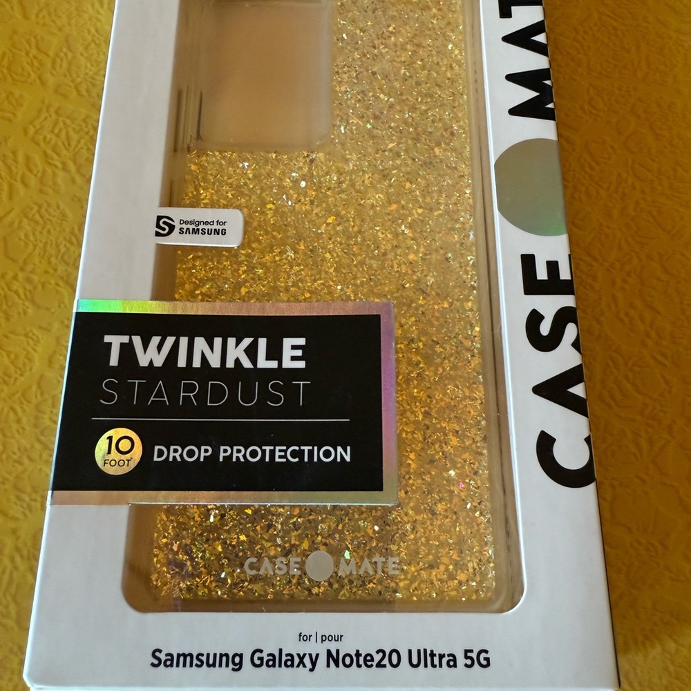 Case-Mate Twinkle Stardust Case for Samsung Galaxy Note20 Ultra 5G - Gold
